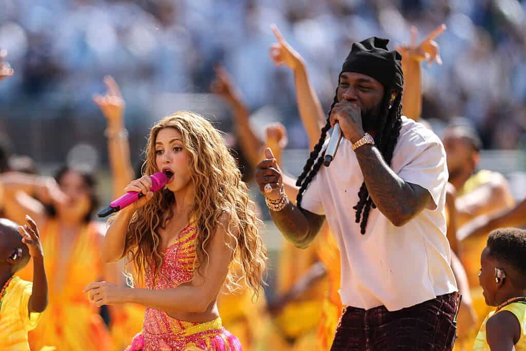 Burna Boy at World Cup halftime show