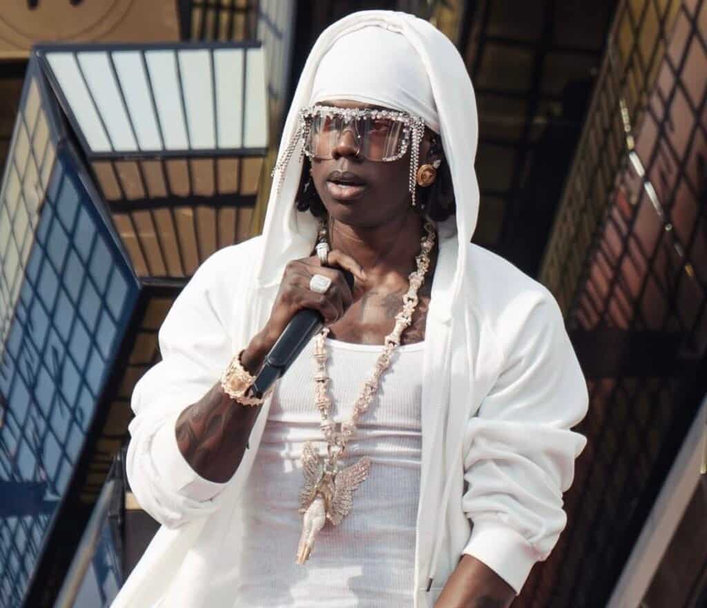 Rema performing at this year’s FIFA World Cup