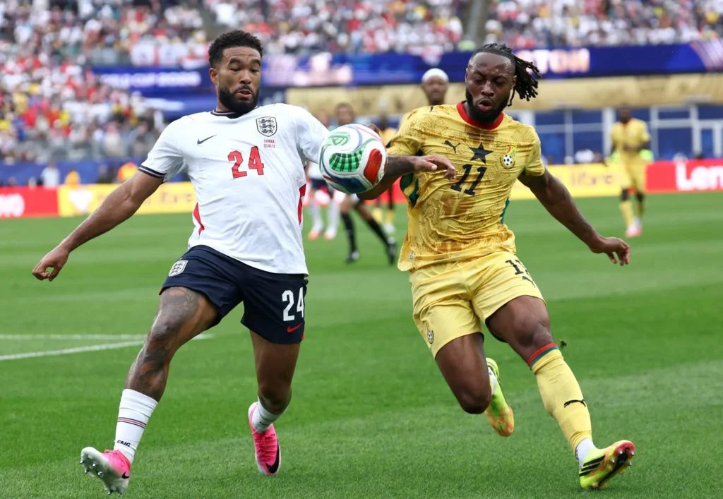 Semenyo and Reece James at the 2026 FOFA World Cup 