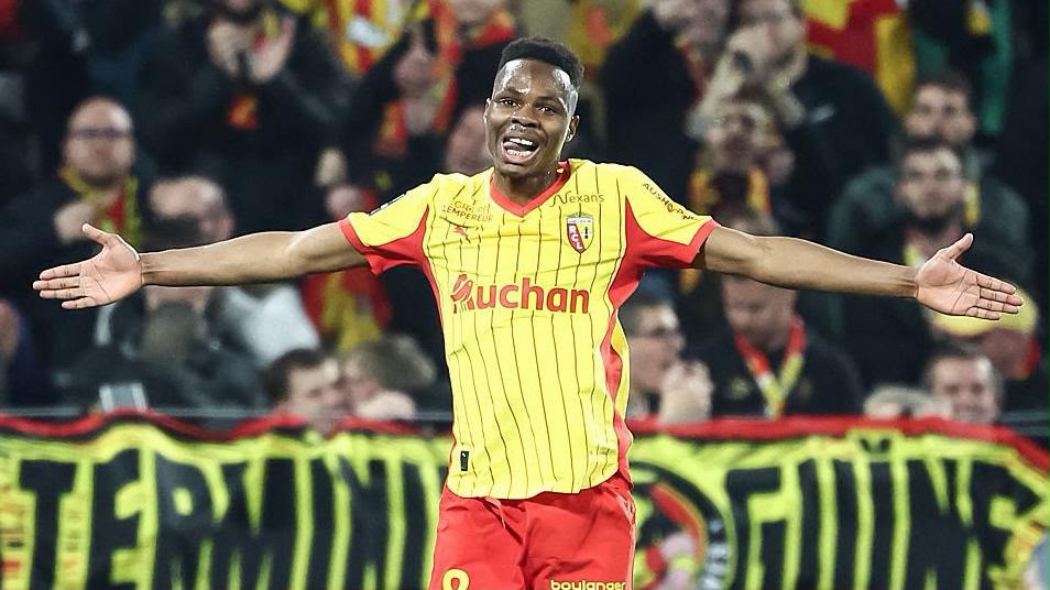 Mamadou Sangare with Lens in Ligue 1